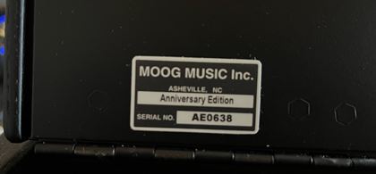 Moog-Voyager Anniversary signed Bob Moog